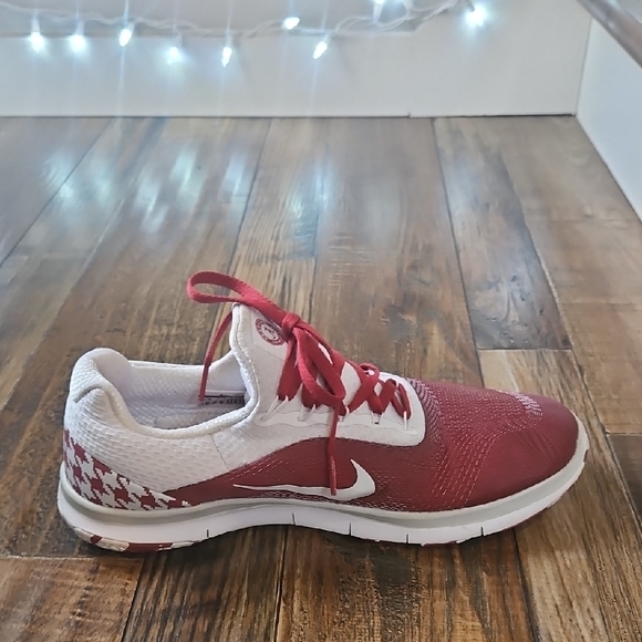 Nike Alabama Football Roll Tide Crimson and White Sneakers - Picture 7 of 10